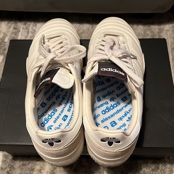 Adidas X Alexander Wang BBall Leather Sneakers in Core White - Picture 4 of 15